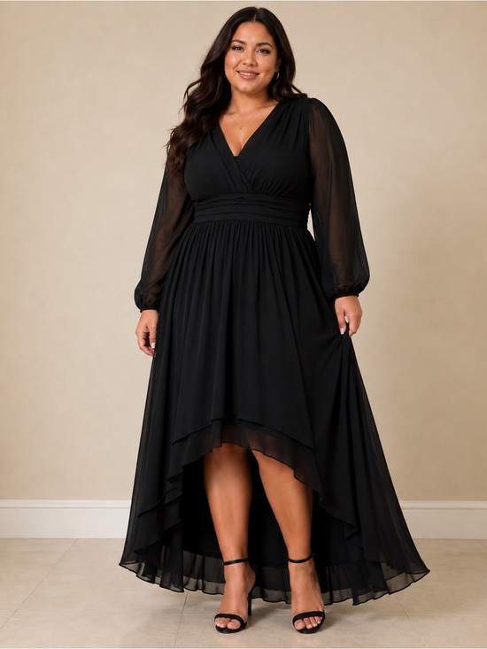 Ever Pretty Dresses & Skirts - New Ever Pretty black Chiffon High-Low Maxi Dress Plus Size 12 Formal